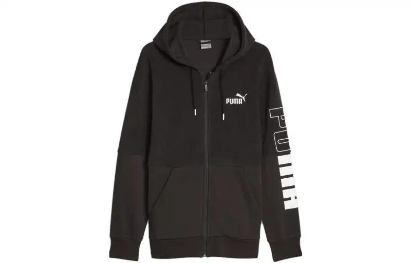 PUMA Sweatshirts Men's Black Hooded Moderate Other