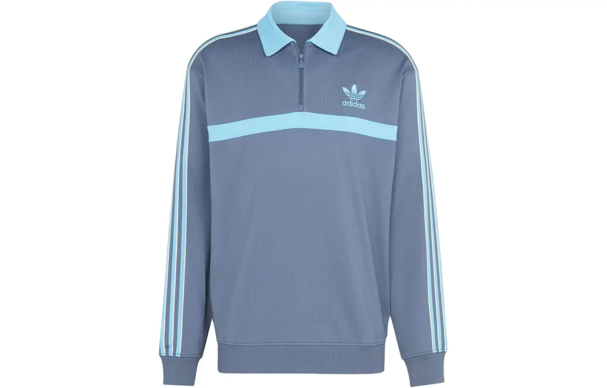 Adidas Originals Collared Cotton Sweatshirt