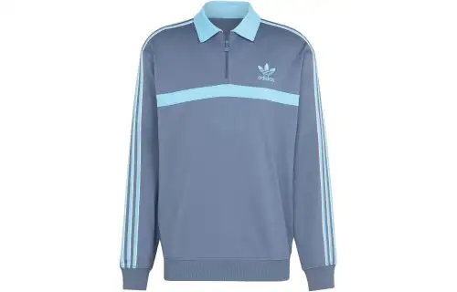 Adidas Originals Collared Cotton Sweatshirt