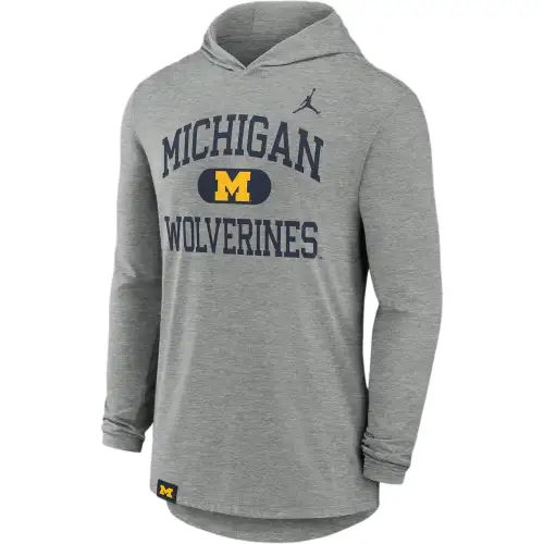 Jordan Michigan Wolverines Blitz Men's Nike Dri-FIT College Long-Sleeve Hooded T-Shirt