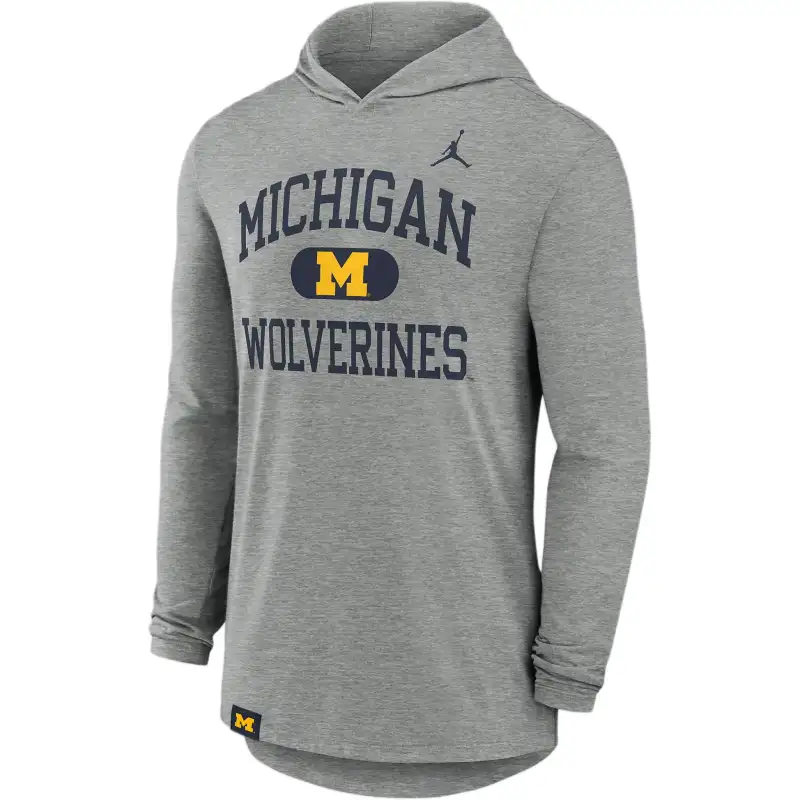 Jordan Michigan Wolverines Blitz Men's Nike Dri-FIT College Long-Sleeve Hooded T-Shirt
