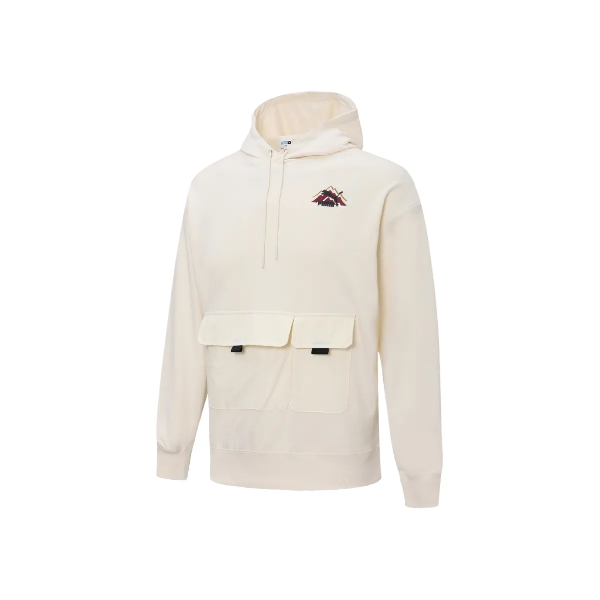 PUMA Sweatshirts Men's White Hooded Moderate Regular