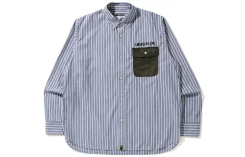 A BATHING APE Bape Shirts Men's Square Collar Moderate Shirt