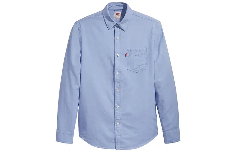 Levi's Shirts Men's Light Blue Lapel Moderate Other