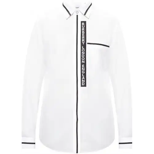Burberry Shirts Men's White Pointed Collar Moderate Other