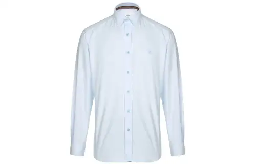 Burberry Shirts Men's Sky Blue Pointed Collar Moderate Other