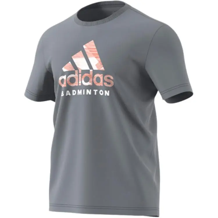 Adidas T-Shirts Men's Gray Crew Neck Moderate
