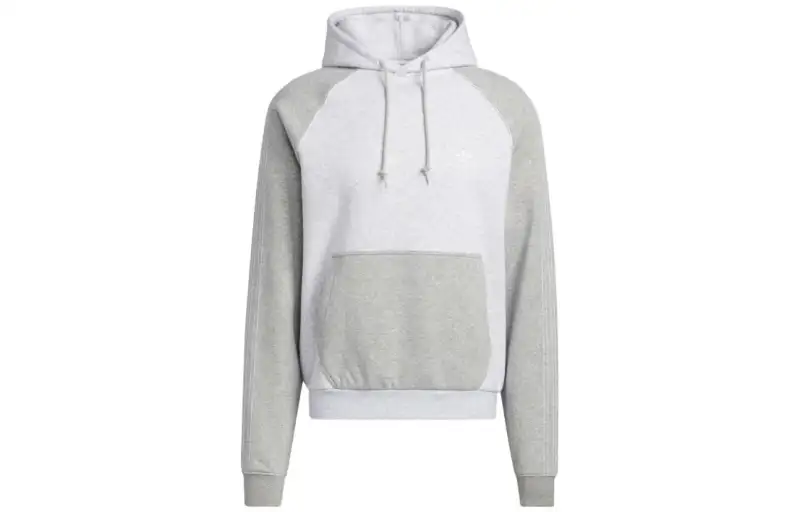 Adidas Originals Sweatshirts Men's Light Gray Heather Flower Hooded Moderate Regular
