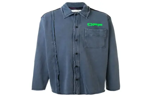 OFF WHITE SS20 Shirt Men's Denim Blue