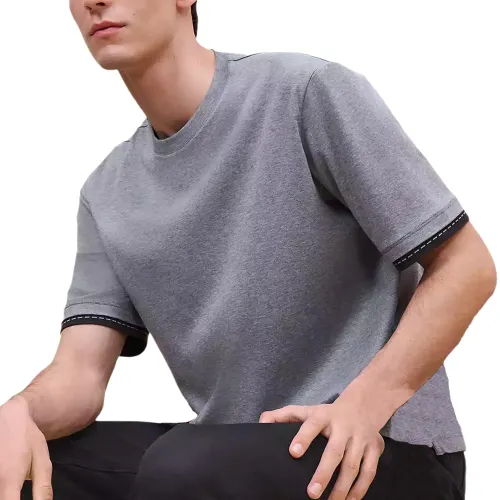 HERMES T Shirt Men's Light Gray