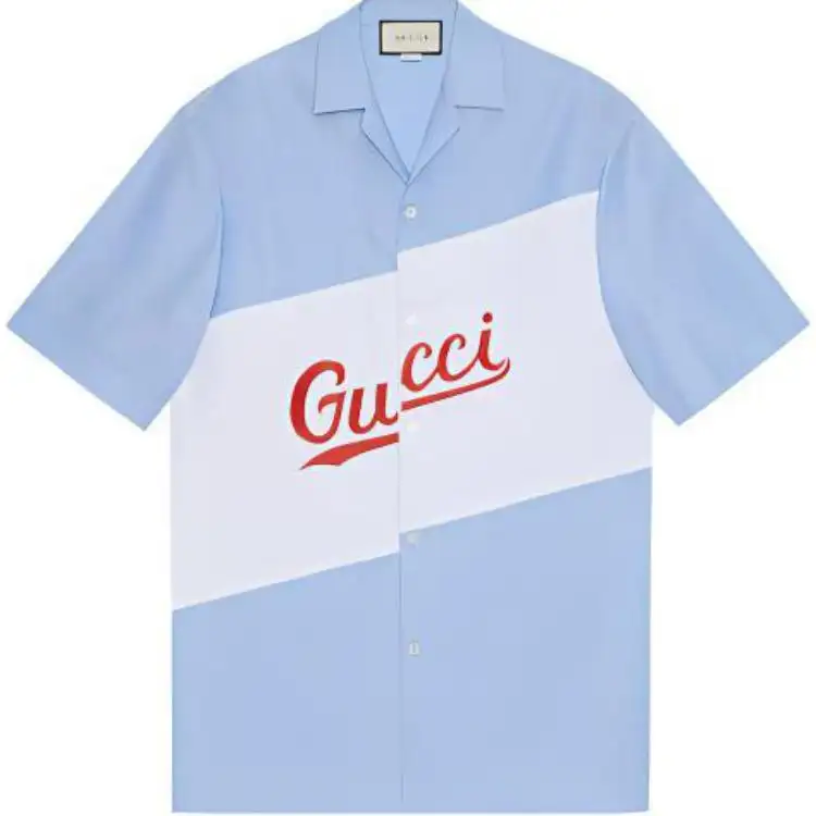 GUCCI Shirts Men's Light Blue Moderate