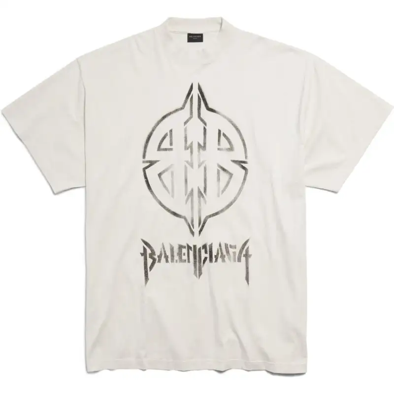 Balenciaga Bb Logo Printed Large Fit T Shirt
