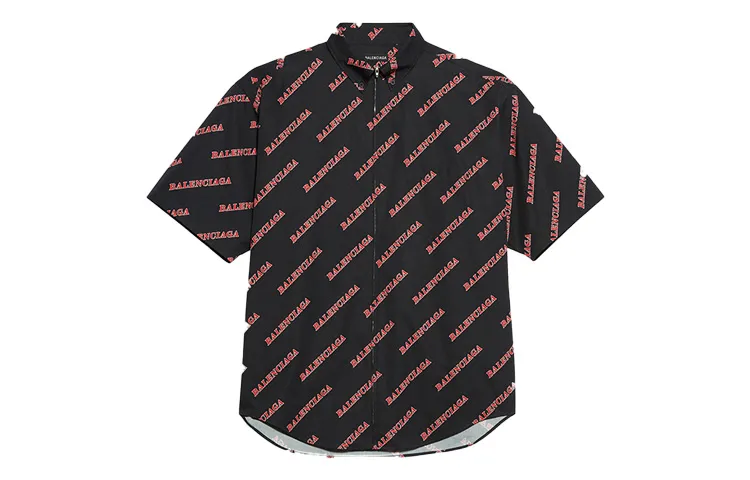 Balenciaga Shirt Regular Fit Men's Black