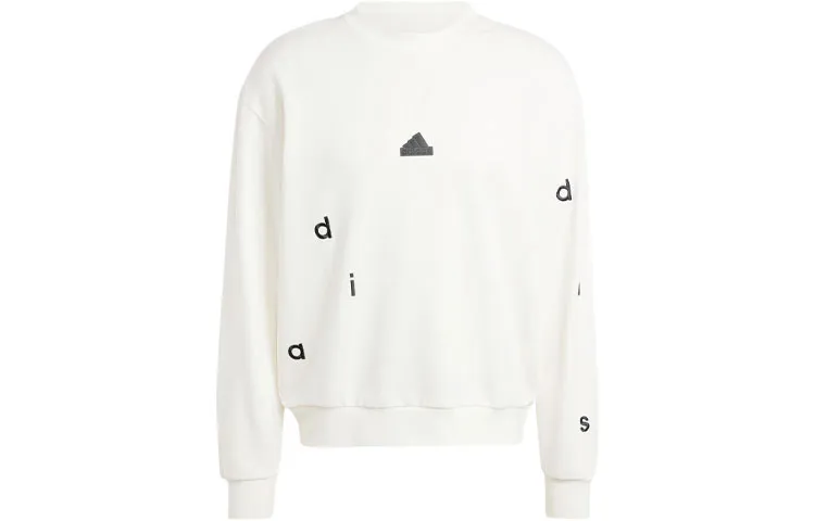 Adidas Embroidered Sweatshirt Men's Jade White