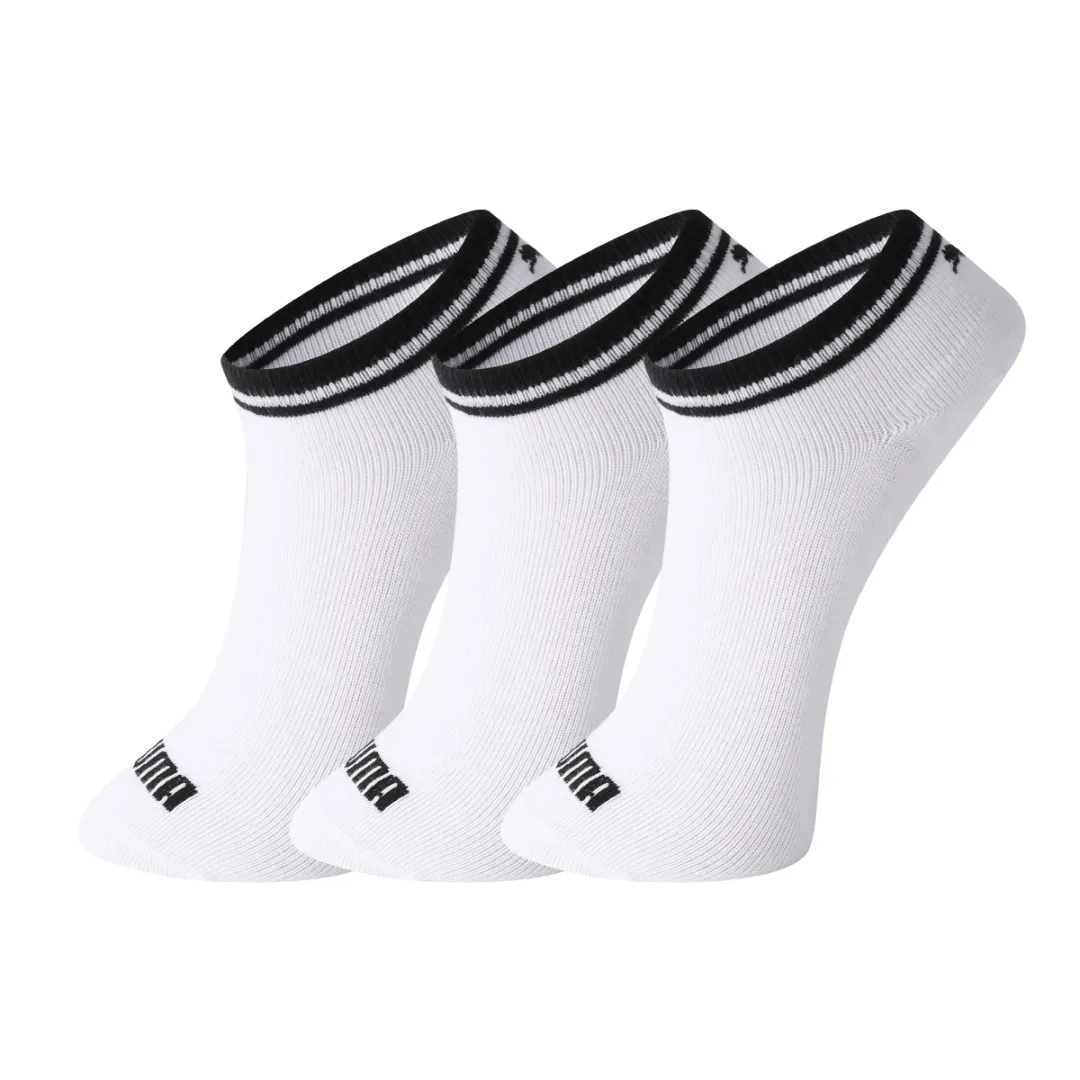 PUMA Ankle Socks Unisex 3 Pack White