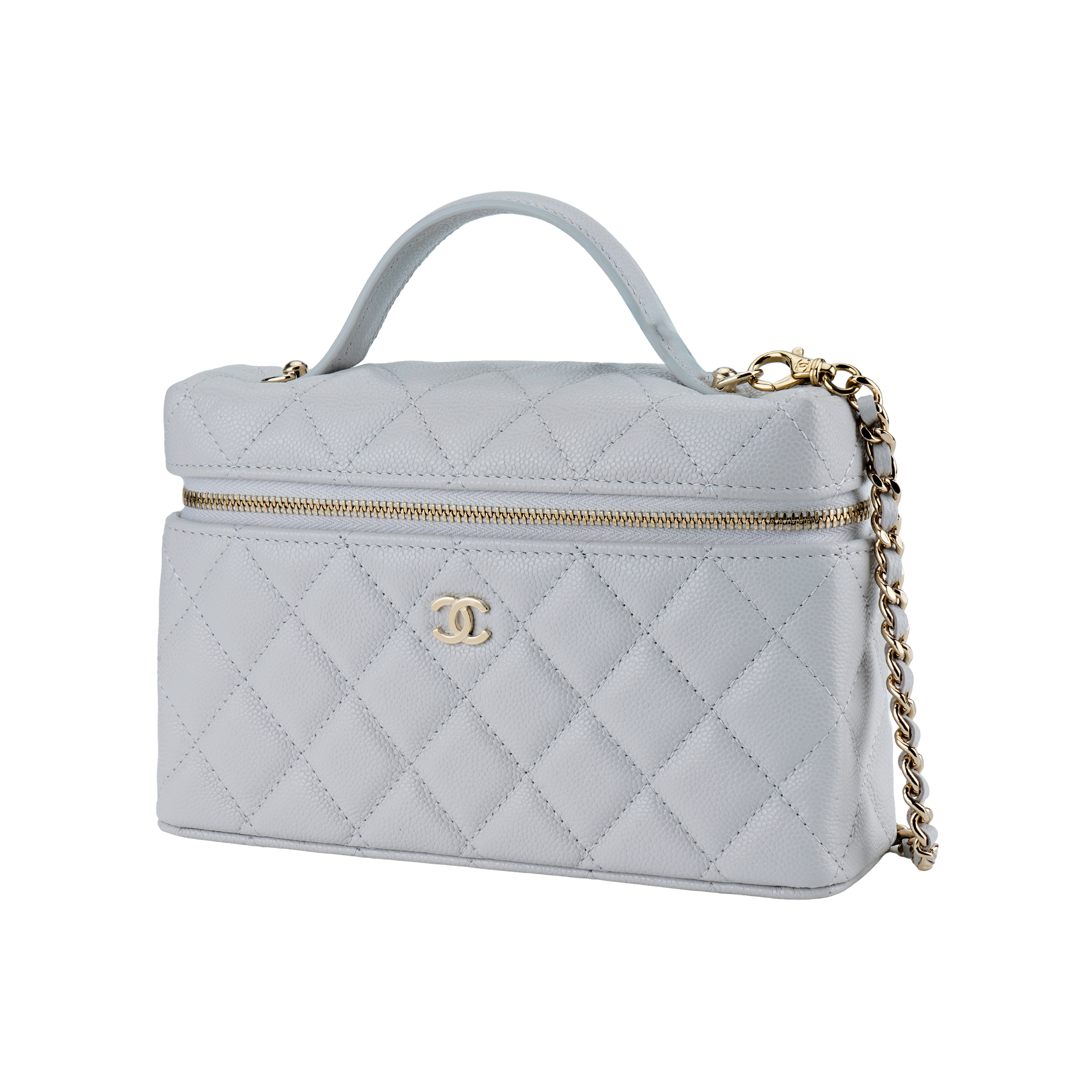 Женская сумка Chanel 25C LP (светло-серая) — фото 2