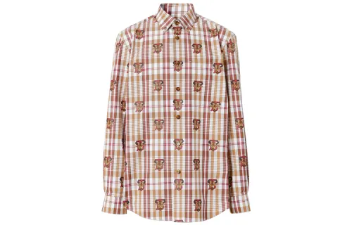 Burberry Shirts Men's Cookie Pointed Collar Moderate Shirt