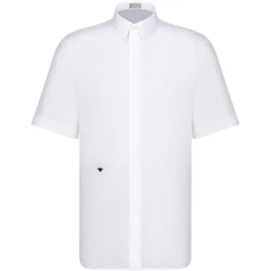 DIOR Quarterly New Products Shirts Men's White Stand Collar Moderate Other