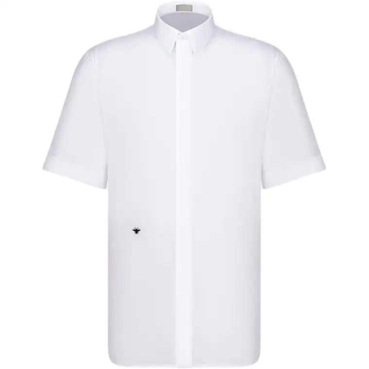 DIOR Quarterly New Products Shirts Men's White Stand Collar Moderate Other