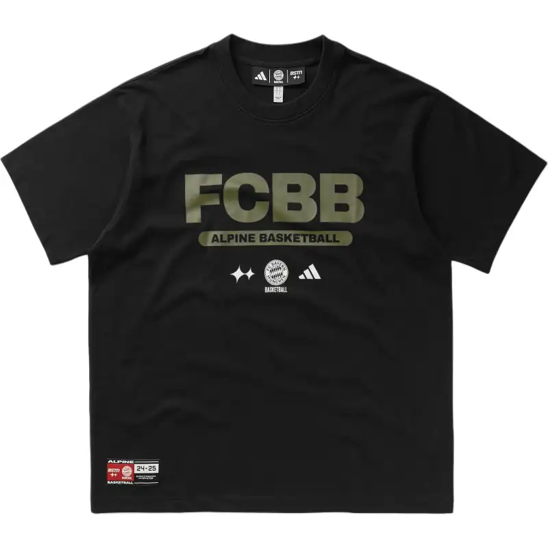 Adidas Originals x FC BAYERN FW24 BSTN BASKETBALL GARDEN FAN T Shirt Men's Black