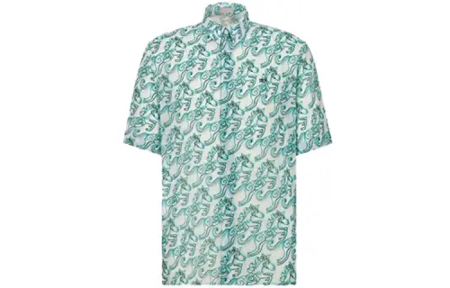 DIOR Quarterly New Products Shirts Men's Multicolor Lapel Moderate Shirt