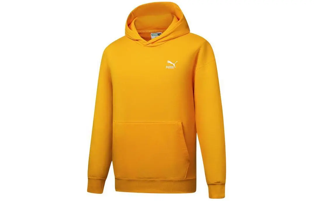 PUMA Sweatshirts Men's Yellow Hooded Moderate Other