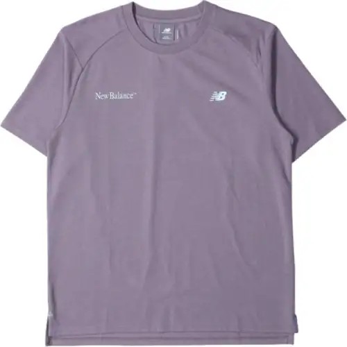 New Balance FW24 T Shirt Men's Purple Brown