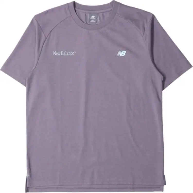 New Balance FW24 T Shirt Men's Purple Brown