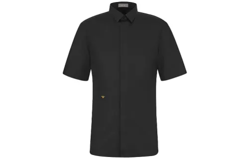 DIOR Quarterly New Products Shirts Men's Black Pointed Collar Moderate Shirt