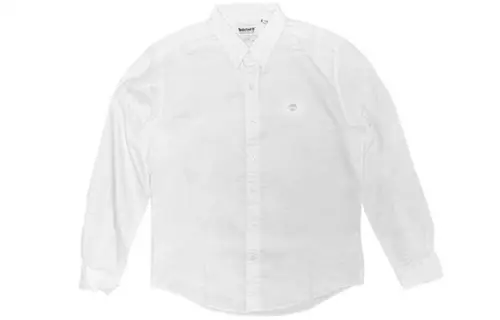 Timberland Shirts Men's White Pointed Collar Moderate Shirt