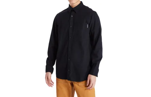 Timberland Shirts Men's Black Lapel Moderate Shirt