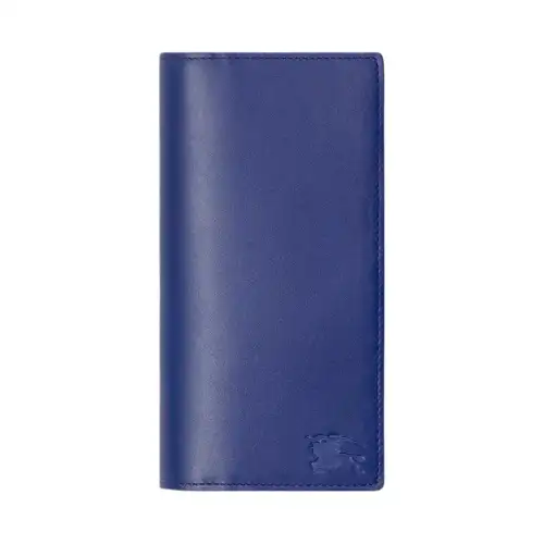Burberry Calfskin Wallet Men's Blue