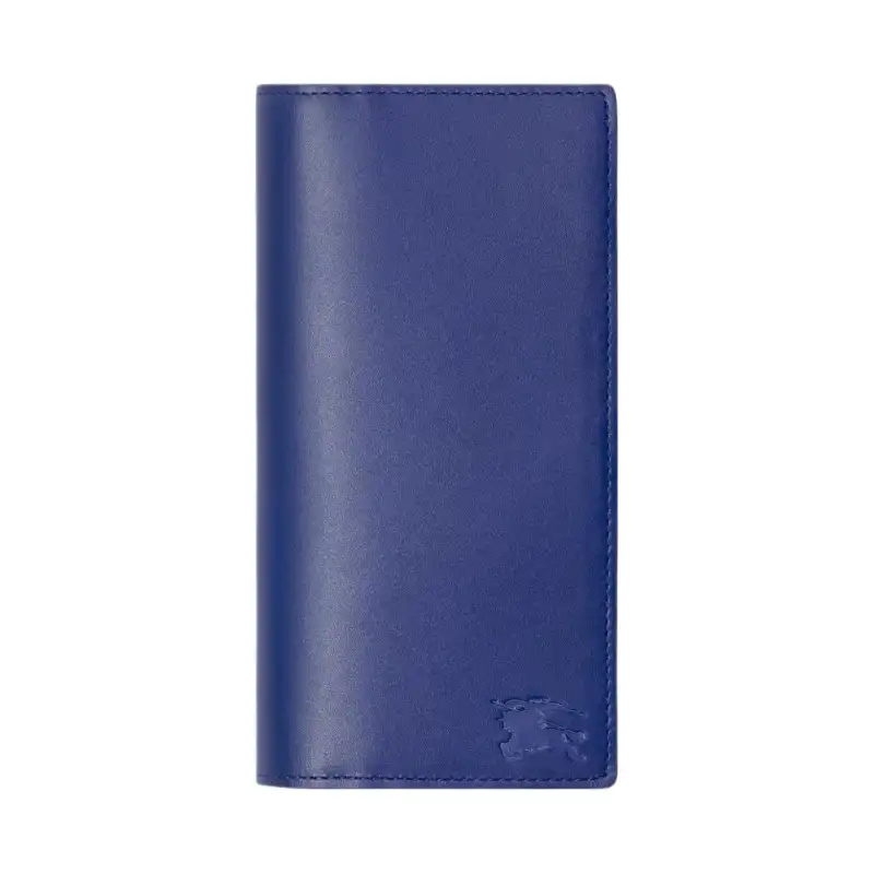 Burberry Calfskin Wallet Men's Blue