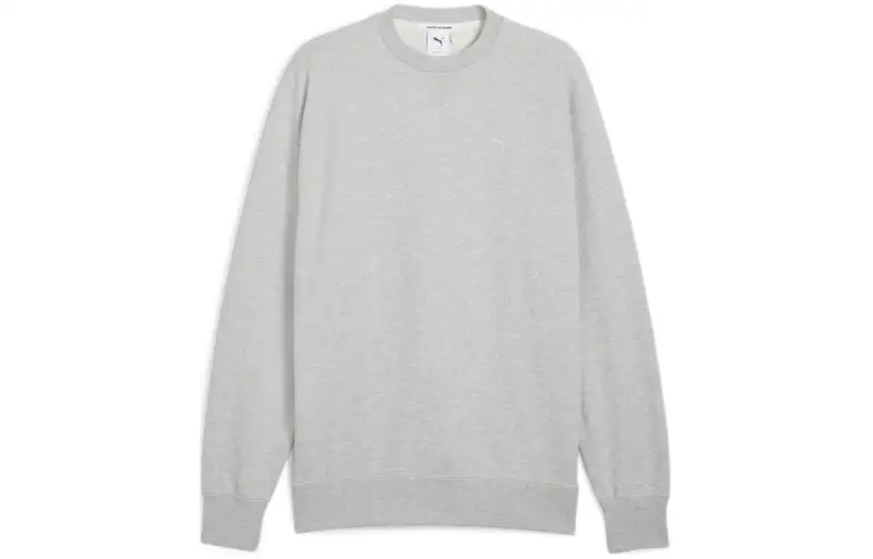 PUMA Sweatshirts Men's Gray Crew Neck Moderate Other