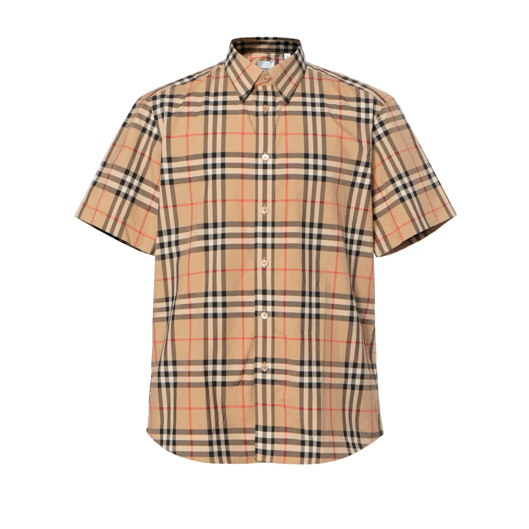 Burberry Checked Short-Sleeved Shirt