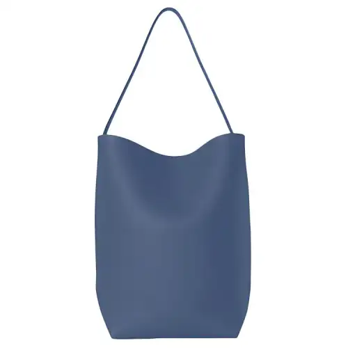THE ROW N/S Park Leather Bucket Bag, Tote Bag, Shopping Bag, Shoulder Bag, Handbag Large Women's Blue
