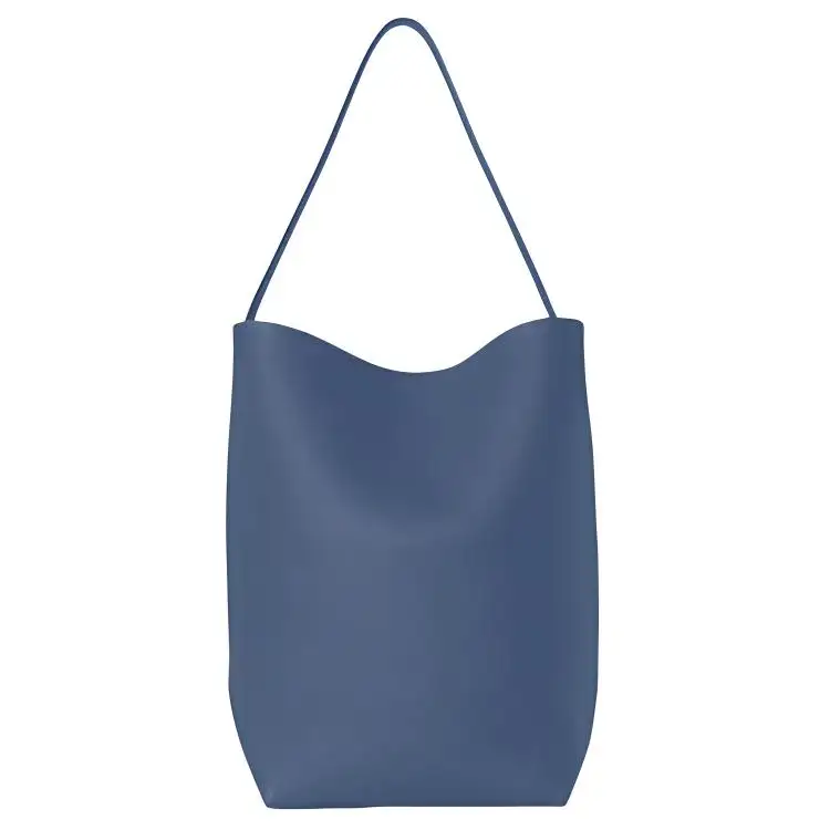 THE ROW N/S Park Leather Bucket Bag, Tote Bag, Shopping Bag, Shoulder Bag, Handbag Large Women's Blue