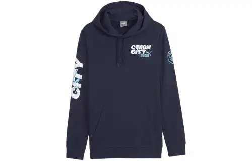 PUMA Hoodie Ftblicons Manchester City Sweatshirt Men's Marine Blue