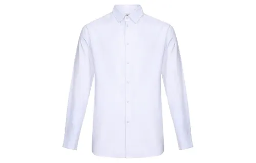 KENZO Shirts Men's White Pointed Collar Moderate Shirt