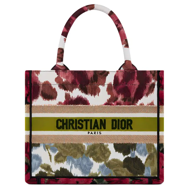 DIOR BookTote Embroidery Tote Bag, Shopping Bag, Handbag Small Women's Multicolor