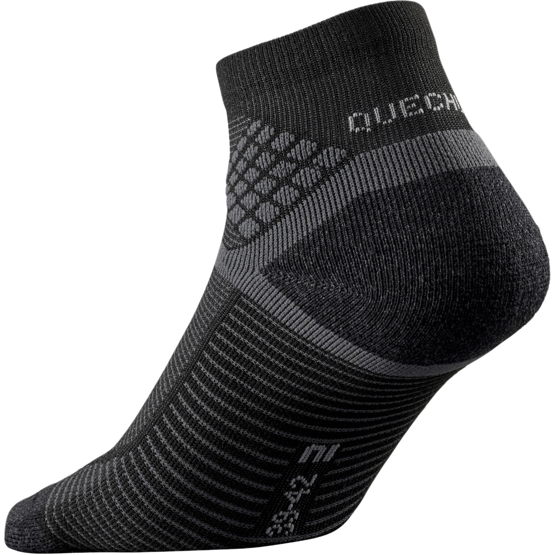 DECATHLON Crew Socks Unisex 2 Pack Black