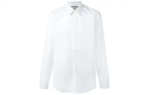 GUCCI Shirts Men's White Lapel Moderate Shirt