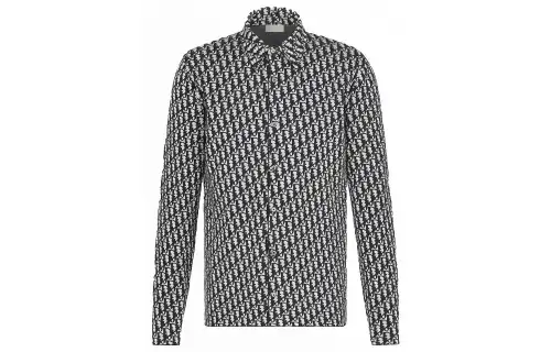 Dior Oblique motif shirt