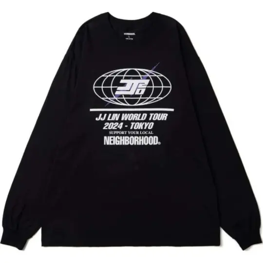 NEIGHBORHOOD JJ20 Lin Junjie 20th Anniversary Collaboration Collection T Shirts Unisex Crew Neck Moderate Straight Fit