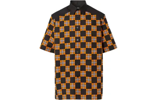 Burberry Shirt Men's Dark Orange