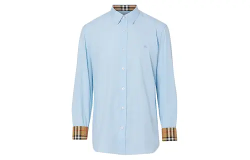 Burberry Shirt Men's Light Blue
