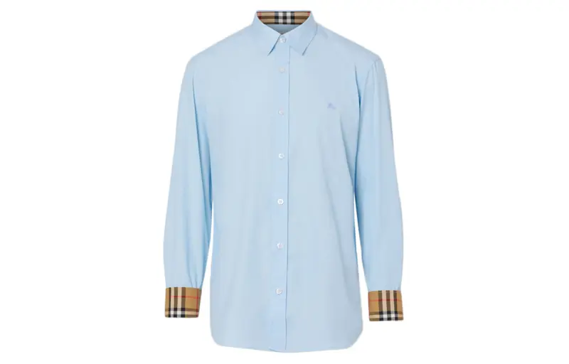Burberry Shirt Men's Light Blue