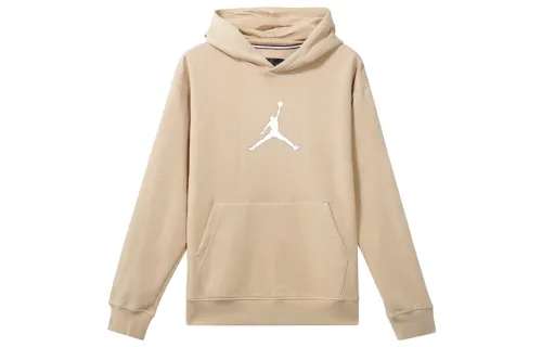 Jordan Flight MVP Logo Label Hooded Casual Thickened And Fleece Lined Long Sleeved Sweatshirt Men's Legend Medium Umber