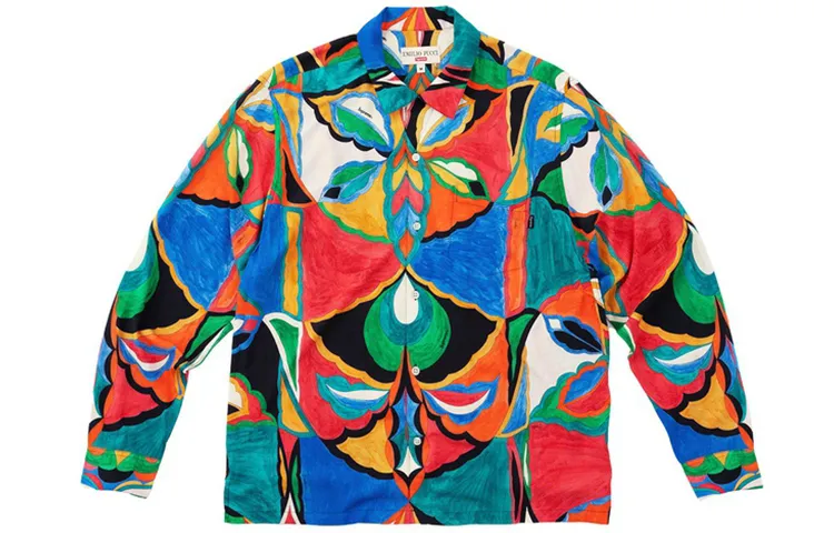 Supreme X Emilio Pucci Long Sleeve Shirt