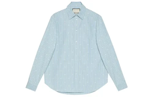 【Previous Season】GG-jacquard striped shirt